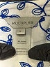MULTIPLES Floral White Blue Long Sleeve Blouse Size L - photo 7