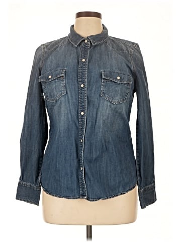 J.Crew Factory Store Long Sleeve Button-Down Shirt (view 1)