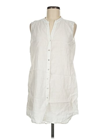Eileen Fisher Sleeveless Button-Down Shirt (view 1)