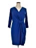 MICHAEL Michael Kors Solid Blue Cocktail Dress Size XL - photo 1