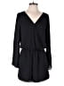 Decree 100% Polyester Solid Black Romper Size M - photo 1