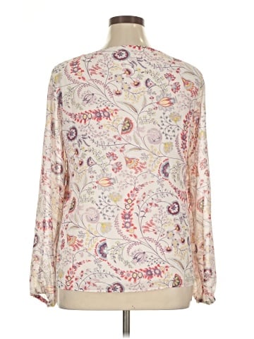 Rose + Olive Long Sleeve Blouse (view 2)