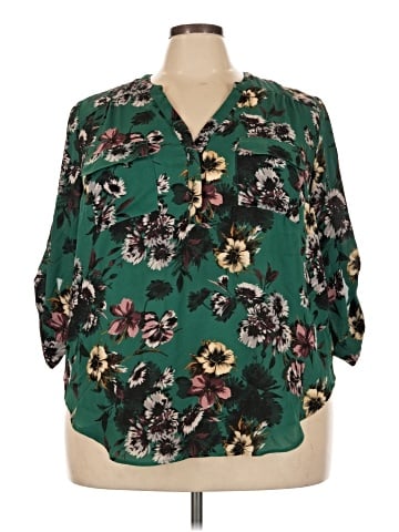 Torrid 3/4 Sleeve Blouse (view 1)