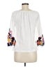 Boden 100% Cotton White 3/4 Sleeve Top Size 6 - photo 2