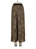 Zara Basic 100% Polyester Animal Print Gold Casual Pants Size S - photo 2