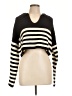 Crescent Stripes Black Pullover Sweater Size L - photo 1