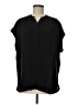 Vince. 100% Polyester Black Short Sleeve Blouse Size M - photo 1