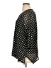 Croft & Barrow Polka Dots Black 3/4 Sleeve Blouse Size XL - photo 5