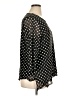 Croft & Barrow Polka Dots Black 3/4 Sleeve Blouse Size XL - photo 4