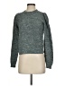Wrap 100% Cotton Tweed Green Pullover Sweater Size 2 - photo 1