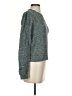 Wrap 100% Cotton Tweed Green Pullover Sweater Size 2 - photo 4