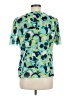 CAbi 100% Polyester Green Short Sleeve Blouse Size M - photo 2