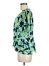 CAbi 100% Polyester Green Short Sleeve Blouse Size M - photo 5