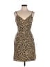 Sanctuary 100% Polyester Animal Print Tan Cocktail Dress Size L - photo 1