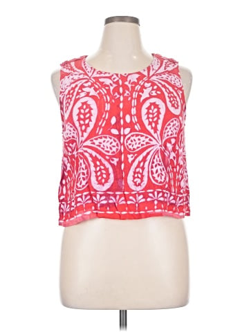 Rose + Olive Sleeveless Blouse (view 1)