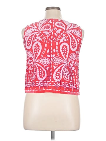 Rose + Olive Sleeveless Blouse (view 2)