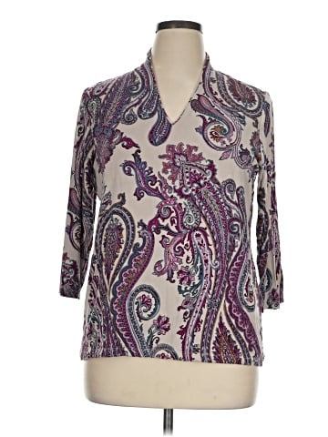 Chico's 3/4 Sleeve T-Shirt (view 1)