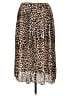 Express 100% Polyester Animal Print Brown Casual Skirt Size 12 - photo 2