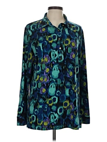 Dana Buchman Long Sleeve Blouse (view 1)