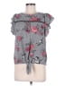 Monteau Gray Short Sleeve Blouse Size M - photo 1