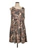 Nine West Animal Print Brown Casual Dress Size XL - photo 1