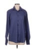 Nautica Chevron-herringbone Blue Long Sleeve Blouse Size M - photo 1
