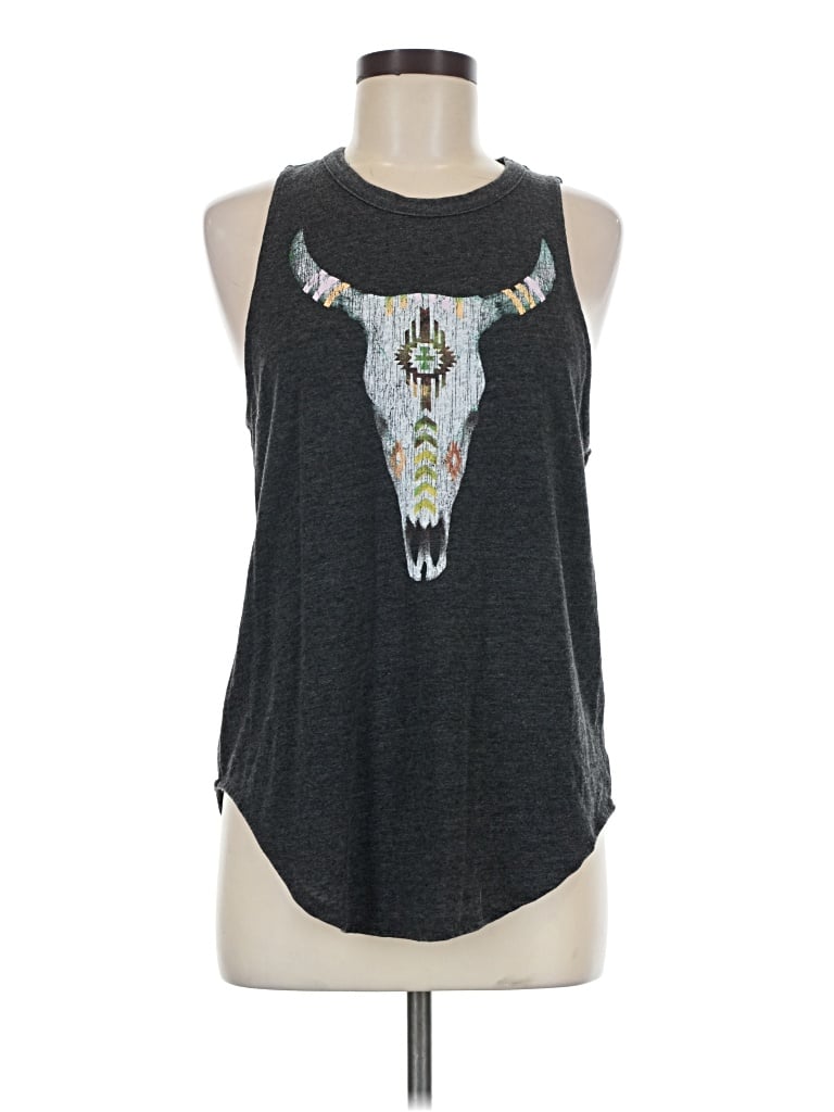 Pre-owned Chaser Sleeveless T-shirt In Gray