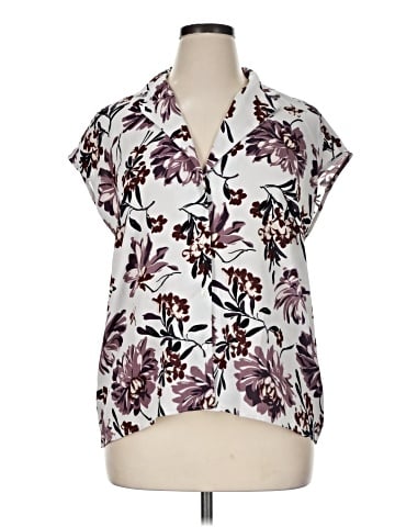 Ann Taylor Factory Short Sleeve Blouse (view 1)