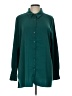 Susan Graver Solid Teal Long Sleeve Blouse Size L - photo 1