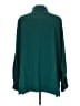 Susan Graver Solid Teal Long Sleeve Blouse Size L - photo 2