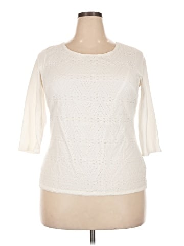 Coldwater Creek 3/4 Sleeve Top (view 1)