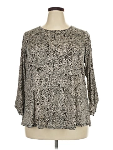 Bobeau 3/4 Sleeve Blouse (view 1)