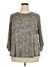 Bobeau Gray 3/4 Sleeve Blouse Size 2X - photo 1
