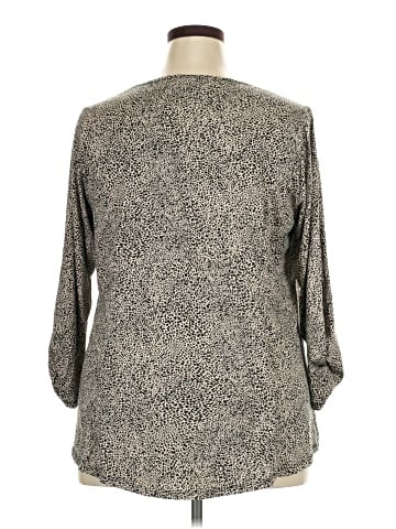 Bobeau 3/4 Sleeve Blouse (view 2)