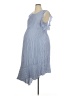 Isabel Maternity 100% Rayon Blue Casual Dress Size XL Maternity - photo 1
