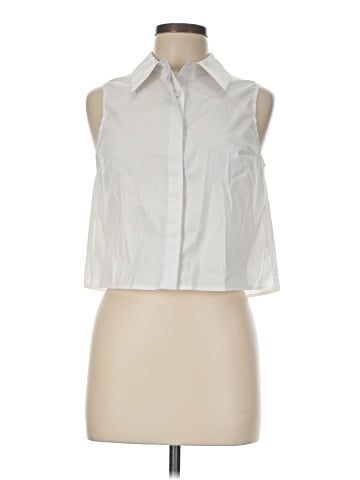 Milly Sleeveless Button-Down Shirt (view 1)