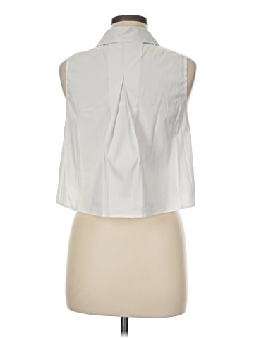 Milly Sleeveless Button-Down Shirt (view 2)