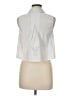 Milly White Sleeveless Button-Down Shirt Size M - photo 2