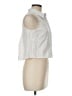 Milly White Sleeveless Button-Down Shirt Size M - photo 4