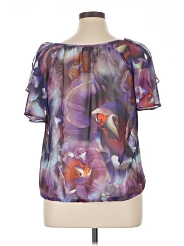 a.n.a. A New Approach Short Sleeve Blouse (view 2)