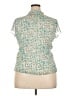 Coldwater Creek Teal Short Sleeve Blouse Size XL - photo 2