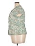 Coldwater Creek Teal Short Sleeve Blouse Size XL - photo 5