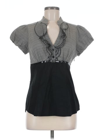 Charlotte Russe Short Sleeve Blouse (view 1)