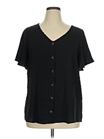 BLOOMCHIC Short Sleeve Blouse (view 1)