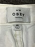 Obey 100% Cotton Ivory Jeans Size 28 waist - photo 4