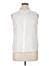 DKNY 100% Polyester White Sleeveless Blouse Size XL (petite) - photo 1