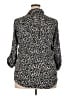 Iz Byer 100% Polyester Animal Print Black 3/4 Sleeve Blouse Size XL - photo 2
