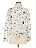 Boden 100% Cotton Print Ivory Long Sleeve Blouse Size 8R - photo 1