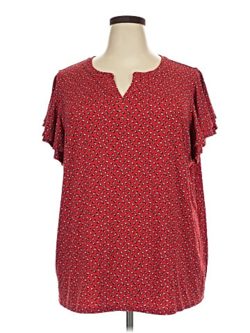 Susan Graver Short Sleeve Blouse (view 1)