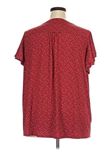 Susan Graver Short Sleeve Blouse (view 2)